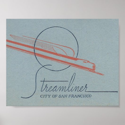 サンフランシスコ旅行ストリーマー列車 ポスター (正面)