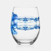 サンフランシスコ水族館クラゲ0925 ステムなしワイングラス (左)