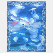 サンフランシスコ水族館クラゲ0925 フリースブランケット (正面)