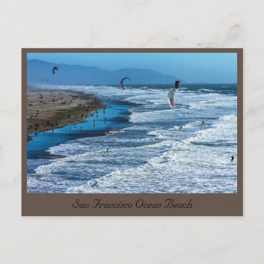 サンフランシスコ海ビーチ2021 ポストカード (正面)