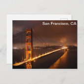 サンフランシスコ深夜ビューポストカード ポストカード (正面/裏面)