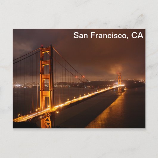 サンフランシスコ深夜ビューポストカード ポストカード (正面)