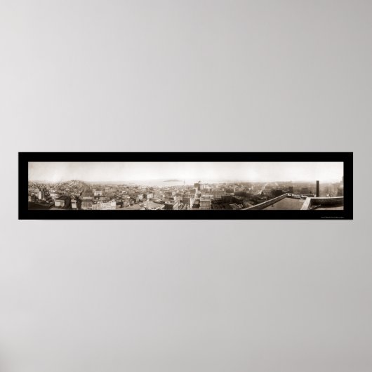 サンフランシスコ港の写真1920 ポスター (正面)