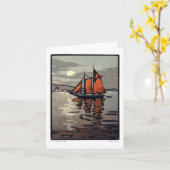 サンフランシスコ湾のメッセージカード カード (黄色い花)