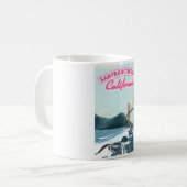 サンフランシスコ湾の旅行ポスター コーヒーマグカップ (正面左)