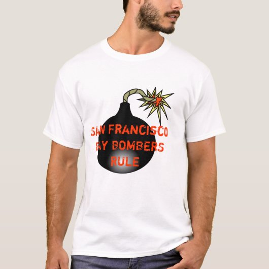 サンフランシスコ湾の爆撃機の規則 Tシャツ (正面)