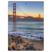 サンフランシスコ湾の道からのゴールデンゲートブリッジ クリップボード (裏面)