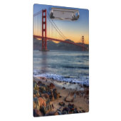 サンフランシスコ湾の道からのゴールデンゲートブリッジ クリップボード (右)