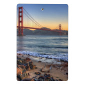 サンフランシスコ湾の道からのゴールデンゲートブリッジ ミニクリップボード (裏面)