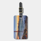 サンフランシスコ湾の道からのゴールデンゲートブリッジ ラゲッジタグ (正面縦)