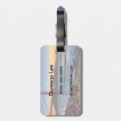 サンフランシスコ湾の道からのゴールデンゲートブリッジ ラゲッジタグ (裏面縦)