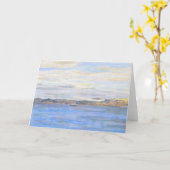 サンフランシスコ湾1984年、アルカトラズ上空の青い天使 カード (黄色い花)