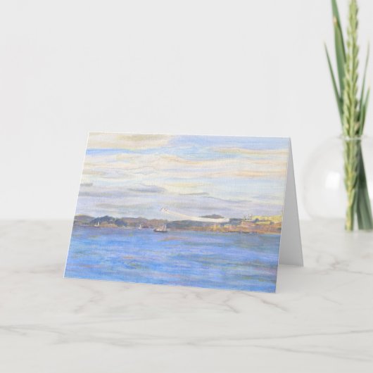 サンフランシスコ湾1984年、アルカトラズ上空の青い天使 カード (正面)