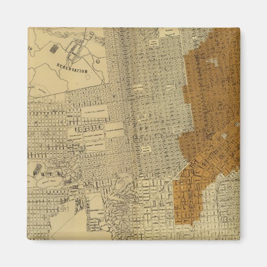 サンフランシスコ焼け地域， 1906 マグネット (正面)