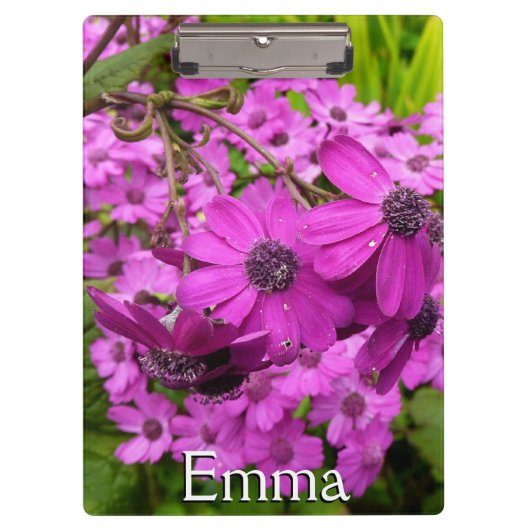 サンフランシスコ産の紫色の花 クリップボード (正面)