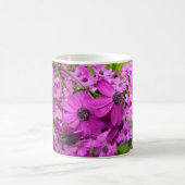 サンフランシスコ産の紫色の花 コーヒーマグカップ (中央)