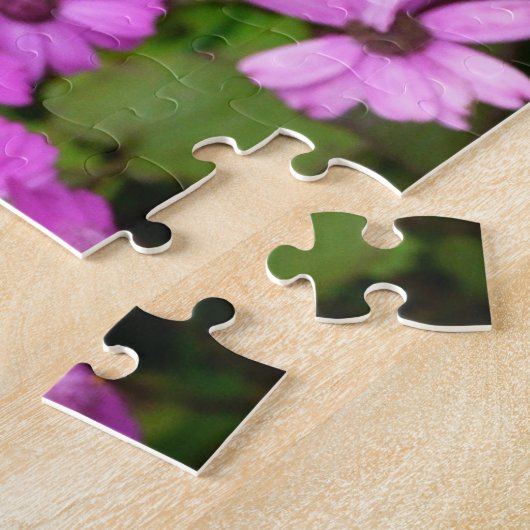 サンフランシスコ産の紫色の花 ジグソーパズル (側面)