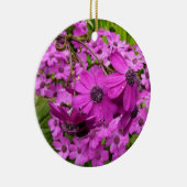サンフランシスコ産の紫色の花 セラミックオーナメント (右)