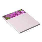 サンフランシスコ産の紫色の花 ノートパッド (アングル)