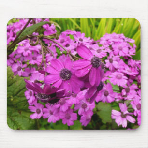 サンフランシスコ産の紫色の花 マウスパッド