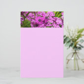 サンフランシスコ産の紫色の花 便箋 (スタンド正面)