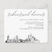 サンフランシスコ結婚リハーサルエレガントディナー エンクロージャーカード (正面)