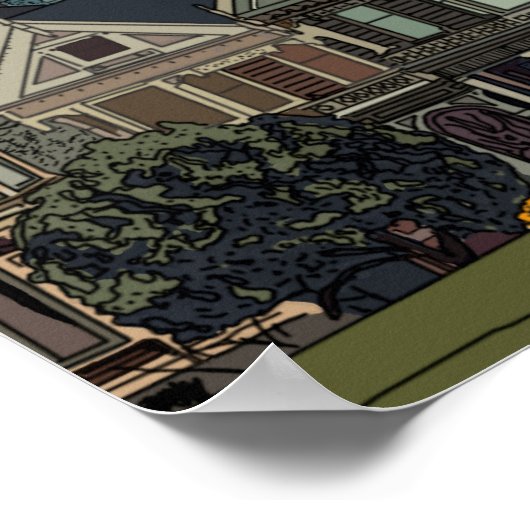 サンフランシスコ絵を描レデース ポスター (角)