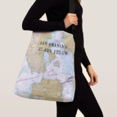 サンフランシスコ緯度航海のテーマ クロスボディバッグ (クローズアップ)