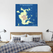 サンフランシスコ群島200年の海面上昇32インチ キャンバスプリント (インサイチュ (寝室))