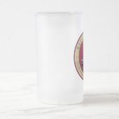 サンフランシスコ肘掛け椅子クォーターバックサッカーガラス フロストグラスビールジョッキ (中央)