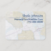 サンフランシスコ航海のグラフクリーン青タン 名刺 (裏面)