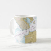 サンフランシスコ航海地図マグ コーヒーマグカップ (正面左)
