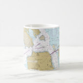 サンフランシスコ航海地図マグ コーヒーマグカップ (中央)
