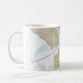サンフランシスコ航海地図マグ コーヒーマグカップ (左)