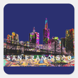 サンフランシスコ落書き スクエアシール