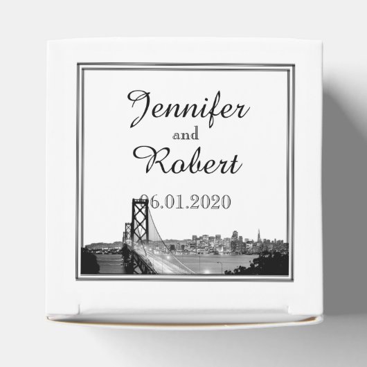 サンフランシスコ行き先結婚式のお願いボックス フェイバーボックス (上部)