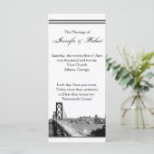 サンフランシスコ行き先結婚式プログラム プログラム (スタンド正面)