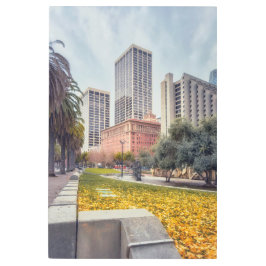 サンフランシスコ街並み秋 メタルプリント