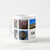 サンフランシスコ観光アトラクションコラージュ#1マグ コーヒーマグカップ (正面左)