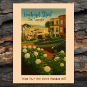 サンフランシスコ通りコットタワーGGBトラベル ポストカード