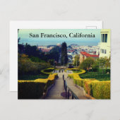 サンフランシスコ通りステップ#2ポストカード ポストカード (正面/裏面)