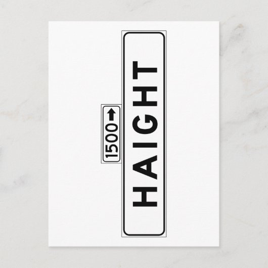 サンフランシスコ通り標識 ポストカード (正面)