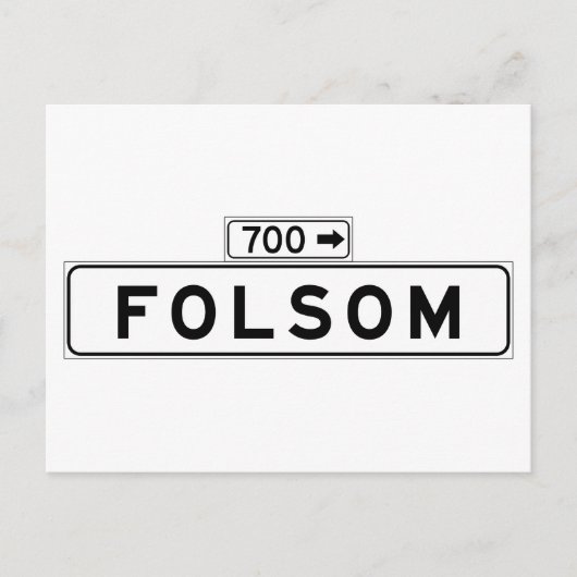 サンフランシスコ通り標識 ポストカード (正面)