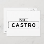 サンフランシスコ通り標識 ポストカード (正面/裏面)