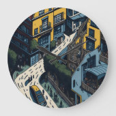 サンフランシスコ通り ラージ壁時計 (正面)