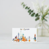 サンフランシスコ都市スカイライン 名刺 (スタンド正面)