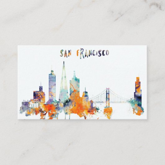 サンフランシスコ都市スカイライン 名刺 (正面)