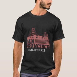 サンフランシスコ金ゴールドゲートブリッジ Tシャツ