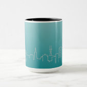 サンフランシスコ銀製都市スカイラインの信号器のマグ マグカップ (中央)