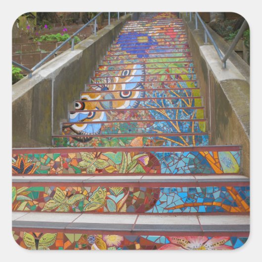 サンフランシスコ隠しガーデンステップス#5シール スクエアシール (正面)